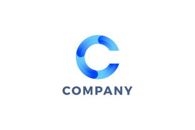 C harfi iş logo tasarımı