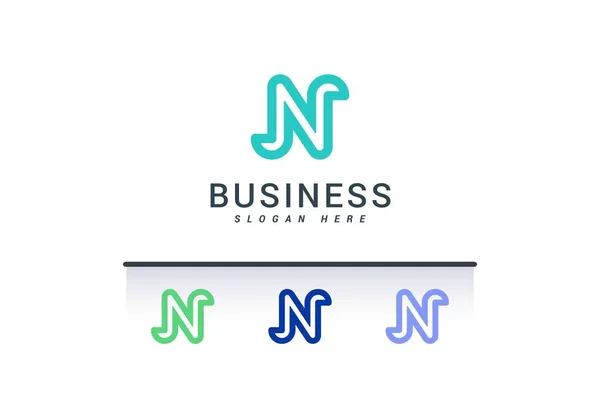 Carta Logotipo Criativo Simples — Vetor de Stock