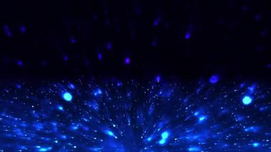 4K içinde parlayan mavi arkaplan.