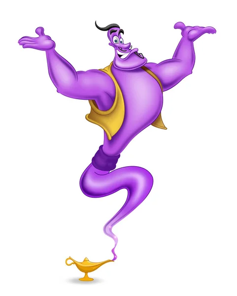 Aladdin sihirli lamba mor cin gösterisi çizimi