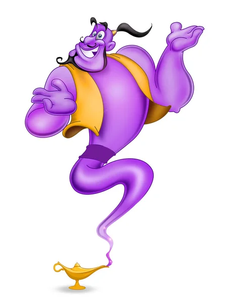 Aladdin sihirli lamba mor cin gösterisi çizimi