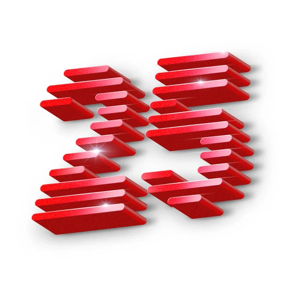 25 yıllık figür yirmi beş üç boyutlu kırmızı domino taşları