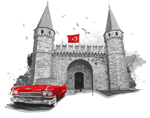 Turizm seyahati topkapı saray hindisinin İstanbul tarihi mekanları