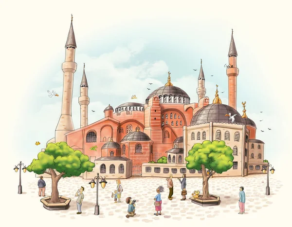 Aasofyayi Kebir Cami Hagia Sophia Turkey Istanbul 역사적 — 스톡 사진