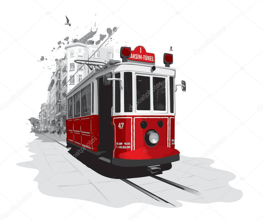 Taksim tram tourism travel istanbul historical places of turkey