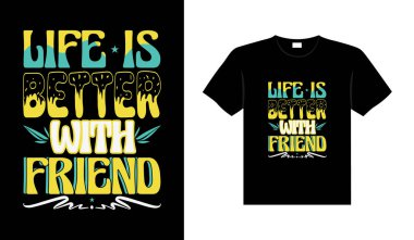 Friends tişört tasarımı tipografi ilişki ürünleri tasarımı