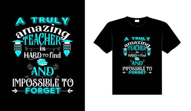 Teacher vintage colorful lettering typography T-shirt design