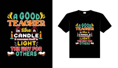 Teacher vintage colorful lettering typography T-shirt design