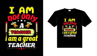 Teacher vintage colorful lettering typography T-shirt design