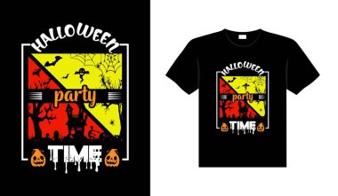 Halloween horror vintage t-shirt design, scary print template vector graphics, high-quality typography illustration shirt design