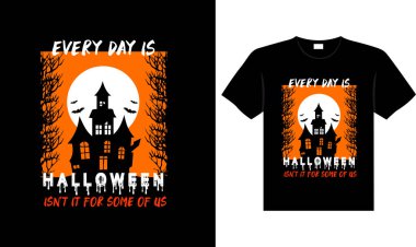 Halloween horror vintage t-shirt design, scary print template vector graphics, high-quality typography illustration shirt design