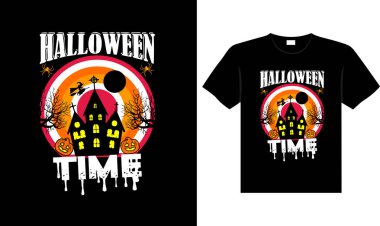Halloween horror vintage t-shirt design, scary print template vector graphics, high-quality typography illustration shirt design