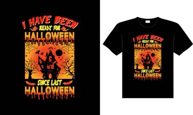 Halloween horror vintage t-shirt design, scary print template vector graphics, high-quality typography illustration shirt design