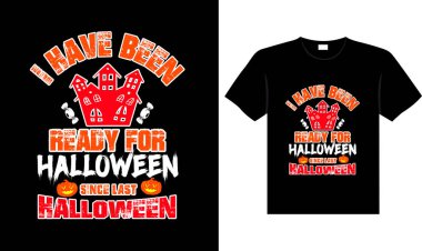 Halloween horror vintage t-shirt design, scary print template vector graphics, high-quality typography illustration shirt design