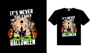 Halloween horror vintage t-shirt design, scary print template vector graphics, high-quality typography illustration shirt design
