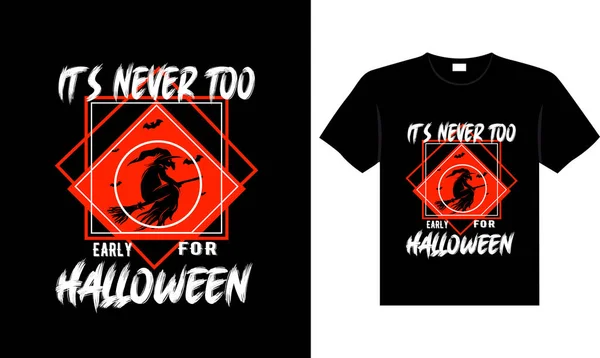 Halloween Horror Vintage Shirt Design Scary Print Template Vector Graphics —  Vetores de Stock