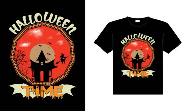 Halloween horror vintage t-shirt design, scary print template vector graphics, high-quality typography illustration shirt design