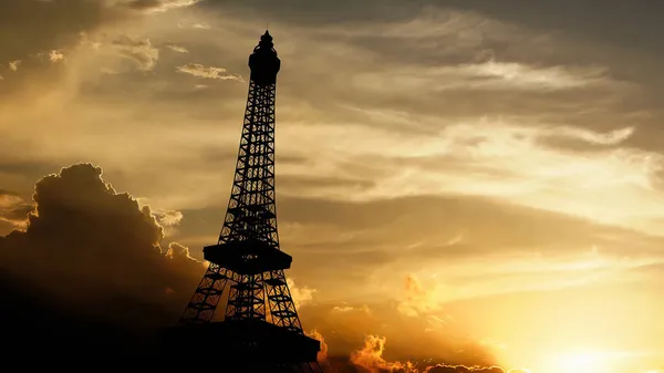 Torre Eiffel Atardecer — Foto de Stock