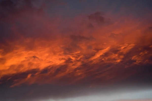 Epic Sunset Colores Textura Este Primer Plano Una Nube — Foto de Stock