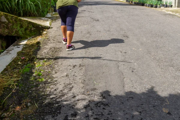 Activités Randonnée Dans Région Sentier Randonnée Mont Merapi Après Début — Photo