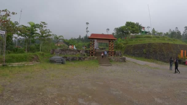 Meseta Cerca Las Laderas Del Monte Merapi Llama Klangon Área — Vídeos de Stock