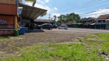 YOGYAKARTA, INDONESIA - MAY 3, 2022. Community activities after the covid-19 pandemic on the 2nd day of Eid on the outskirts of Yogyakarta.