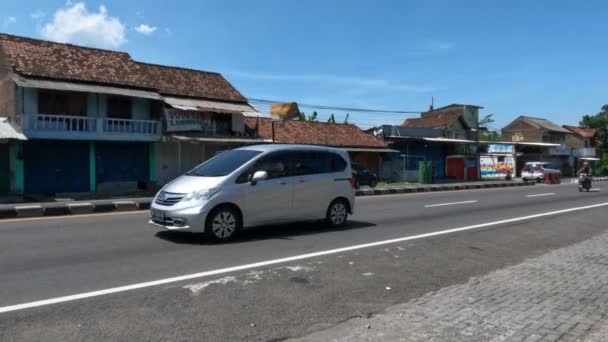 Yogyakarta Indonesia May 2022 Situation Main Street Yogyakarta City Morning — ストック動画