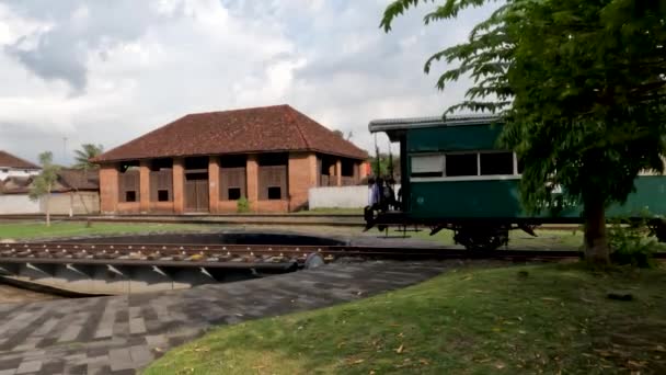 Ambarawa Indonesia July 2022 Ancient Train Can Still Operated Today — 图库视频影像