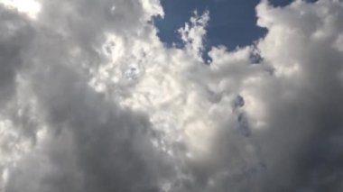 Time lapse of clouds in a blue sky on a sunny morning in a tropical climate, climate change concept