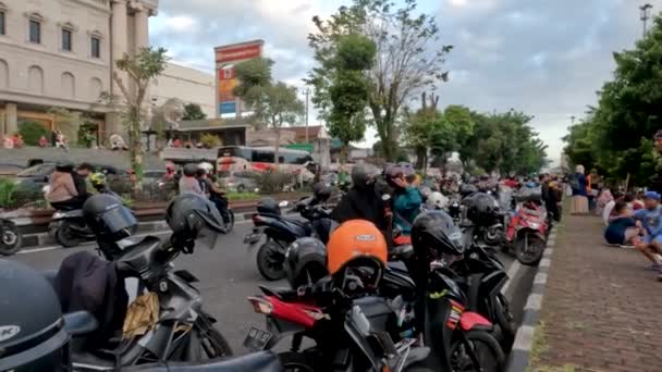 Yogyakarta Indonesia August 2022 Use Road Parking Area Jalan Jogja — 图库视频影像
