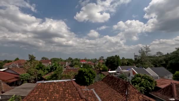 Time Lapse Cloud Movement Residential Areas Rural Areas Climate Change — Stock Video