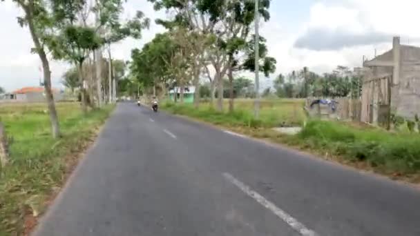 Yogyakarta Indonesia August 2022 Traffic Situation Jalan Kebonagung Sleman Small — 비디오