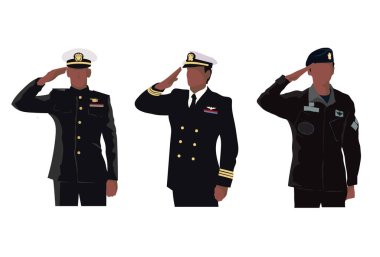 Ordu askeri selamlama konum vektör illüstrasyon, askeri selamlama illüstrasyon