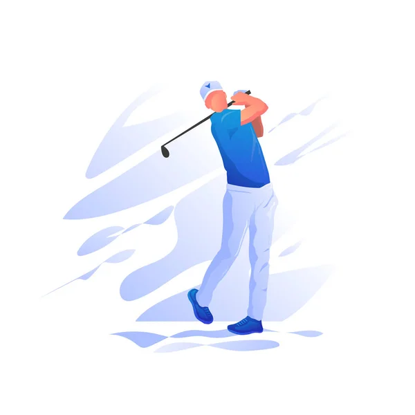 Golf Játékosok Illusztráció Grafikus Vektor Golf Játékosok Vektor Illusztráció — Stock Vector