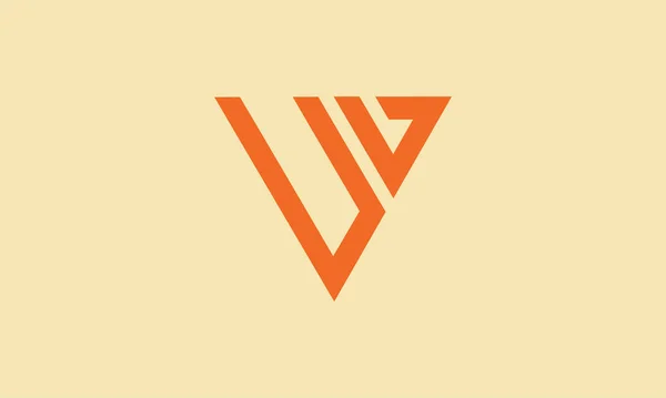 Diseño Creativo Del Logotipo Del Espacio Negativo Letra Color Naranja — Vector de stock