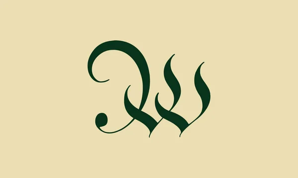 Курсивная Буква Initial Векторный Шаблон Векторный Дизайн Буквы Дизайна Логотипа — стоковый вектор