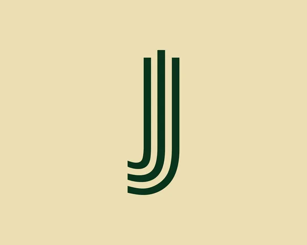 Kreatywna Litera Linie Graficzne Ikona Alfabetu Projekt Logo — Wektor stockowy