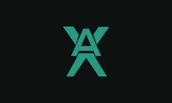 太字の文字のロゴのXaまたはAx 初期ベクトルデザイン Premium Icon Logo Vctor — ストックベクタ