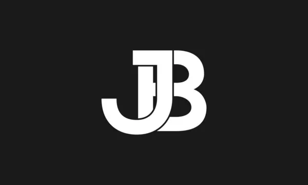 太字の文字のロゴJbまたはBj 初期ベクトルデザイン Premium Icon Logo Bector — ストックベクタ