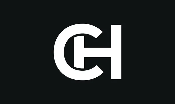 太字の文字のロゴChまたはHc 初期ベクトルデザイン Premium Icon Logo Vctor — ストックベクタ