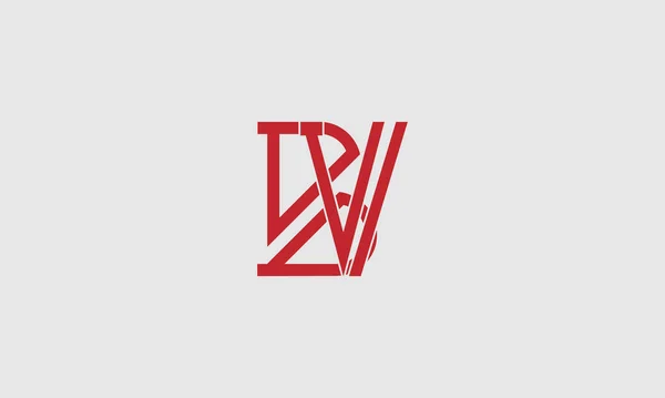 Letter Lines Logo Vector Design Kreativní Písmeno Ikona Červenými Paralelními — Stockový vektor