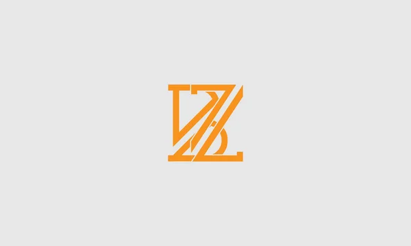 Buchstabe Linien Logo Vector Design Kreatives Buchstabensymbol Mit Orangefarbenen Linien — Stockvektor