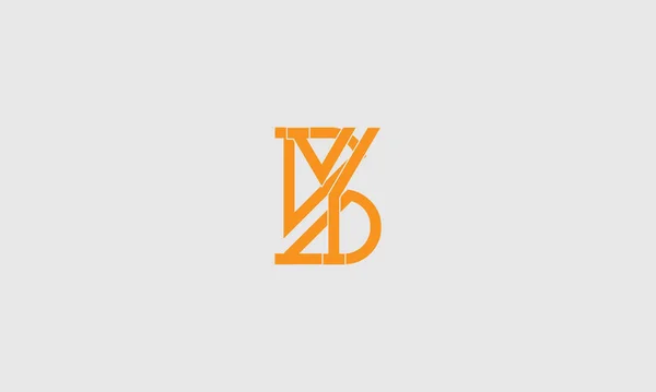 ラインロゴベクトルデザインによる手紙 オレンジラインのクリエイティブレターアイコン — ストックベクタ