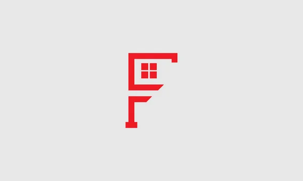 Letter Lines Logo Vector Design Creative Letter Icon Red Lines — стоковий вектор