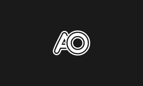 Stoutmoedige Letter Logo Dikke Een Lijn Creatieve Minimalistische Stijl — Stockvector
