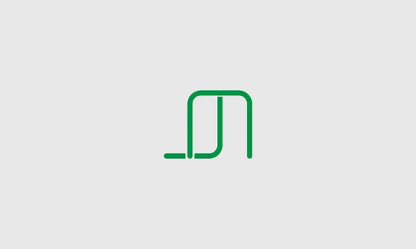 Letra Mayúscula Logo Con Alas Proyecto Negocio Emblema Monograma Las — Vector de stock