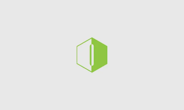 Velké Polygonové Transparentní Písmeno Logo Vektorové Znázornění — Stockový vektor