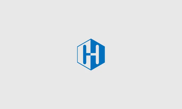 Hoofdletters Veelhoek Banner Letter Logo Vector Illustratie — Stockvector