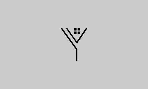 Letra Mayúscula Logotipo Con Diseño Ventana Proyecto Negocio Emblema Monograma — Vector de stock