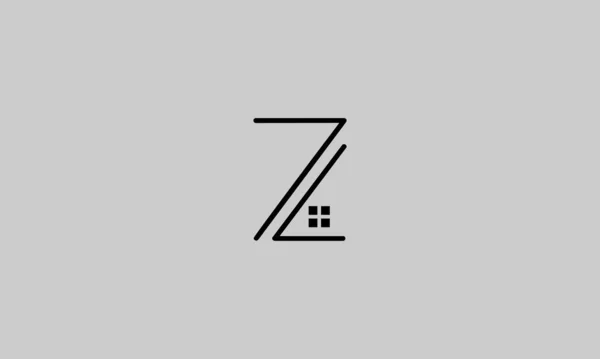 Uppercase Letter Logo Window Design Monogram Emblem Business Project Thin — Stock Vector
